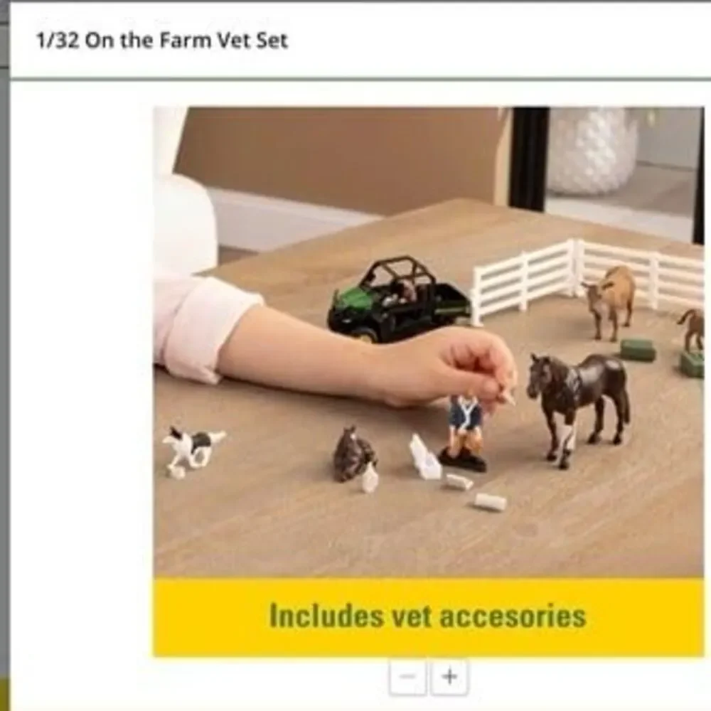NEW John Deere 1/32 On the Farm Vet Set 30 Pieces